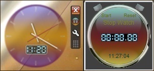 Click to view Desktop Alarm Clock & Stopwatch 2011 screenshot