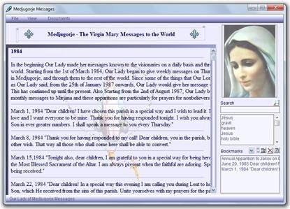 Click to view Medjugorje Messages 2012 screenshot